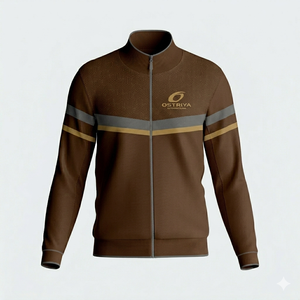 Ostriya International 2026 Latest Design Men's <b>Warm</b> Windproof Zipper Jacket Outdoor Front Logo Stand Vintage Spandex/Polyester - Product Image 6