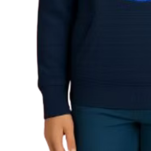 Sweat à capuche brodé bleu marine pour homme, pull décontracté à manches longues, streetwear quotidien, vêtement confortable pour un style de vie actif - Product Image 4