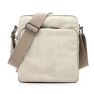 Canvas Sling Bag Vintage Casual Messenger Crossbody <b>Backpack</b> Durable Waterproof Multi Pocket Zipper Shoulder Travel Work Unisex - Product Image 5