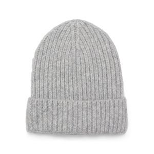 Bonnet unisexe gris ajustable tendance 2026, 100 % acrylique tricoté, couleur unie, décontracté, pour l'hiver, pour adultes, 56-58 cm - Product Image 1