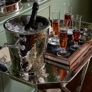 ZAHID EXPORTS Aluminium Ice Bucket Eco-Friendly Handmade Metal Handicraft Modern Design <b>Mirror</b> Finish Christmas Home Restaurant - Product Image 2