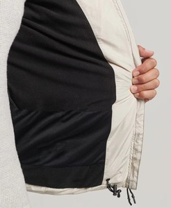 Manteau d'hiver à capuche pour homme, beige, décontracté, en polyester, avec fermeture éclair, coupe droite, style classique - Product Image 6