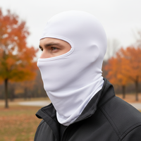 Pasamontañas 100% Algodón - Impresión de Logotipo Personalizado por Transferencia de Calor, Resistente al Viento, para Invierno, Motociclismo, Deportes al Aire Libre, Unisex