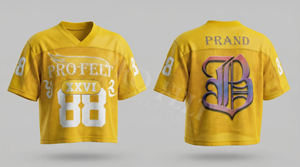 Ropa Deportiva, Top Holgado con Hombros Caídos, 100% Algodón, Cuello en V Personalizado, Transpirable, Estampado Digital, Estilo Hip Hop Casual de Verano - Product Image 5