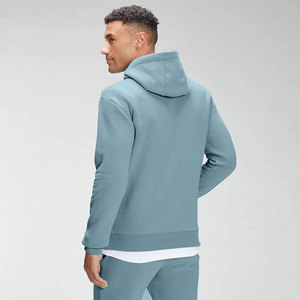 Survêtement personnalisé en molleton 100 % coton pour homme, haute qualité, manches longues, bas flexible, idéal pour l'hiver - Product Image 2
