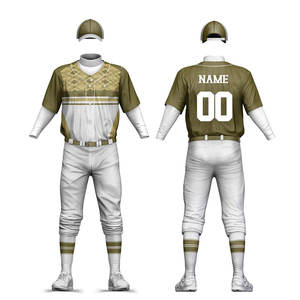 Uniforme de baseball de qualité supérieure, couleur unie, confortable et respirant, vêtements de sport à séchage rapide, uniformes de baseball à prix avantageux - Product Image 1