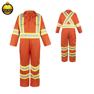 Overol Reflectante de Seguridad Vial de Alta Visibilidad Personalizado al por Mayor OEM, Ropa de Trabajo de Construcción, Overol de Alta Visibilidad - Product Image 4