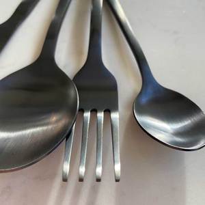 Top Quality Luxury Black Metal Cutlery <b>Set</b> in Wholesale Price For Restaurant Hotel Wedding Use - Product Image 5