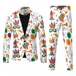 Últimos Diseños de Trajes de Hombre Brillantes para Boda, Trajes de Novio, Esmoquin Ajustado, Traje de Hombre Sublimado Transpirable - Product Image 2