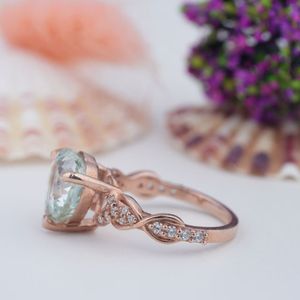 Anillo de Compromiso Romántico Hecho a Mano en Oro Rosa con Zafiro Rosa Corte Corazón y Engaste de Garras en Plata de Ley 925 para Mujer, Ideal para Fiestas - Product Image 2