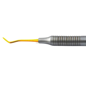 Instrumento Dental de Composite con Punta de Oro, Mango de Titanio Moleteado, Herramienta Restauradora Manual Ergonómica, Equipo Quirúrgico Clase I - Product Image 2