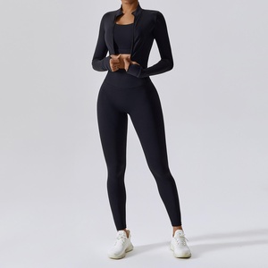 Ensemble de yoga pour femmes, design tendance, séchage rapide, doux, écologique, léger, vêtements de sport pour la salle de sport, la remise en forme en plein air, 2027 - Product Image 3