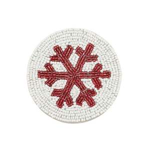 Posavasos Elegante con Bordado y Cuentas, con Detallado Trabajo Artesanal en Cuentas para Decoración Moderna de Mesa - Product Image 1