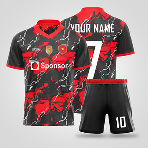 Maillot de football à transfert thermique imprimé, en polyester léger, idéal pour l'entraînement estival des équipes de club – Nouveauté très demandée avec logo - Product Image 2