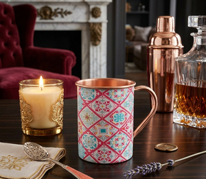 Taza de cobre impresa del producto más vendido de 2025 con mango de cobre puro para artículo de regalo Tapa a prueba de fugas, aislamiento al vacío, taza de café - Product Image 4