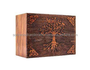 โกศไม้สำหรับผู้ใหญ่อุปกรณ์งานศพทำจากไม้โกศแบบคลาสสิก - Product Image 4