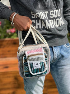 Nouveau concepteur de sacs de chanvre sac à bandoulière multi-usages élégant Jute avec matériau en coton sacs à bandoulière durables sacs à provisions femmes - Product Image 3