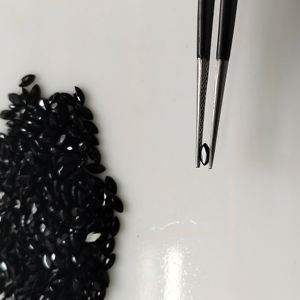 Ónix Negro Natural, Corte Marquesa de 4x2MM, Gemas Sueltas de la Mejor Calidad, Gemas de Red Mountain para Joyería - Product Image 3