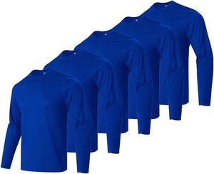 Camiseta de Manga Larga para Hombre, Nueva, Ecológica, Transpirable, Cómoda, de Tela, Color Verde Neón, de Secado Rápido, Corte Regular, Cuello Redondo, Lisa, 2026 - Product Image 2