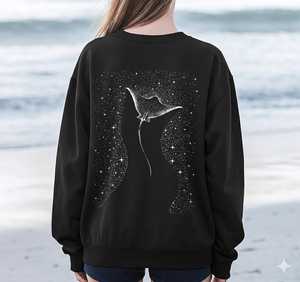 Sweat-shirt à capuche unisexe vert et blanc avec strass, coupe régulière, décontracté, en coton tricoté, poche surdimensionnée, pour l'automne - Product Image 4