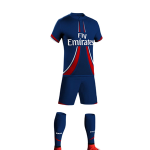 Maillots de football personnalisés pour adultes et enfants, ensemble short et maillot en polyester respirant à séchage rapide, équipement de football - Product Image 1