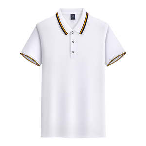 Camisetas Polo Casuales de Alta Calidad con Logotipo Personalizado, Sin Encogimiento, Lavadas, de Tela de Seda, 100% Poliéster, para Hombre - Product Image 4