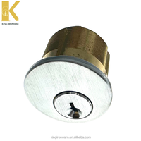 Serrure à mortaise King US26D MC118 en chrome satiné, cylindre à 6 goupilles, jeu de clés en laiton, 3 clés, entraxe 60mm, sécurité de porte, logiciel SC, logo personnalisé