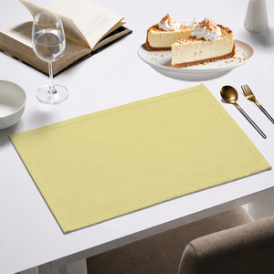 Woven Cotton Placemats Heat Resistant Non-Slip <b>Table</b> <b>Mats</b> for Dining <b>Table</b>, Easy Care Washable - Product Image 2