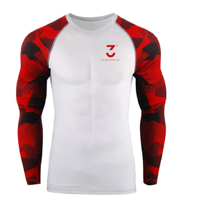 Maillots de compression ajustés de qualité supérieure pour hommes, en Spandex/Polyester, avec coutures triples, séchage rapide, pour les pratiquants avertis - Product Image 1