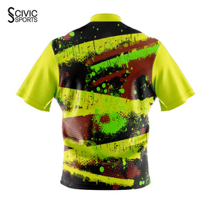 Wholesale Hot Sale Custom Printed Sublimated Reversible Plus Size <b>Bowling</b> Jerseys Cheap Team Shirts - Product Image 2