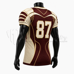 Jersey de Fútbol Americano Sublimado, Uniforme de Equipo Personalizado, Ropa Deportiva Transpirable, Proveedor OEM - Product Image 5
