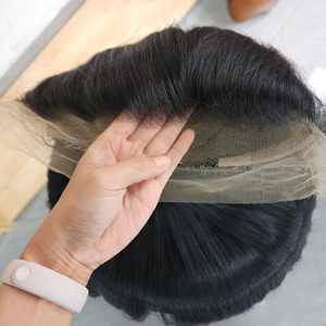 Full Lace <b>Wigs</b> Double Drawn 100% Virgin Vietnamese Human Hair Natural <b>Black</b> Bone Straight Styles - Product Image 4