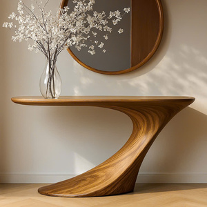 Mesa Consola de Madera Natural Sólida, Hecha a Mano, Moderna y Duradera, de Lujo, Ecológica, para Sala de Estar o Entrada - Product Image 2