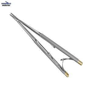 Porte-aiguilles manuel CASTROVIEJO personnalisé, 16 cm, Classe I, 30 positions de mâchoires, approuvé TC, CE et ISO - Product Image 1