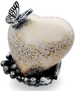 Elite Aluminum Heart Ash <b>Keepsake</b> Urn Funeral <b>Memorial</b> Container Featuring Premium Refined Exterior Craftsmanship - Product Image 6