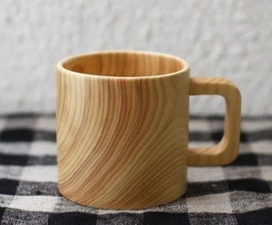 Premium Wooden Coffee Mug Handmade Solid Wood Cup Natural Finish Rustic Style Eco Friendly Drinking Mug - Product Image 2