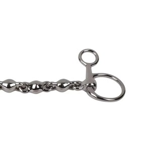 Mors à rênes articulées en acier inoxydable pour usage vétérinaire, à torsion lente et joues complètes, embout poli et lisse. Tous les mors pour chevaux sont disponibles. - Product Image 6