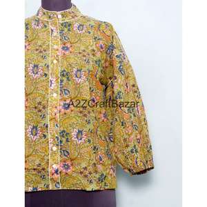 Robes décontractées en coton pour femmes, mini, à manches courtes, col rond, imprimé floral, style vintage romantique, coupe évasée, taille naturelle, écologiques, pour l'été - Product Image 2