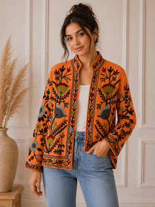 SUJANI <b>Quilted</b> Reversible Breathable Bomber <b>Jacket</b> for Winter Autumn Spring - Product Image 6