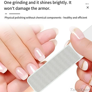 Professional Transparent Nano Glass Straight Pattern Double Sided Nail <b>File</b> Manicure Pedicure Polishing Tool 180 Grit Extra Fine - Product Image 4