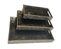 Plateau de service en bois design pour café, thé, boissons, nourriture, accessoire de salle à manger haut de gamme pour la maison, à des fins de service