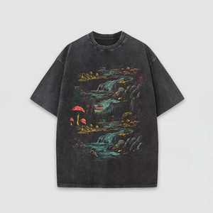 T-shirt surdimensionné pour homme avec logo personnalisé – T-shirt graphique imprimé DTF DTG pour streetwear urbain et tenue décontractée - Product Image 2