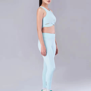 Conjunto de Yoga para Mujer, Tendencia 2026, Nuevo, Transpirable, Ligero, de 2 Piezas, Sin Mangas, Cintura Elástica, con Logotipo Personalizado - Product Image 6