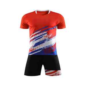 Ensemble uniforme de tennis, badminton et tennis de table pour hommes, respirant, à séchage rapide, anti-UV, en polyester, vente en gros - Product Image 6