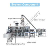 Machine d'emballage industrielle - Remplissage et scellage automatiques de Doypack préformés avec fermeture éclair pour protéines et poudres sèches