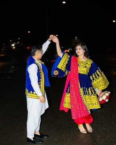 ชุดเดรสแฟชั่นทันสมัยลายพิมพ์สีน้ำเงินแบบอัฟกันสำหรับผู้หญิงขายดี พร้อมเสื้อกั๊กผู้ชาย ราคาดีที่สุดทุกขนาด และขั้นต่ำในการสั่งซื้อน้อย ปี 2026 - Product Image 4