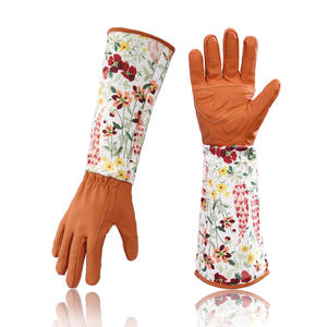 Gants de jardinage en cuir à manches longues pour femmes, imprimé marguerite, résistants aux éspèces végétales, avec protection étendue pour le bras et la main - Product Image 6