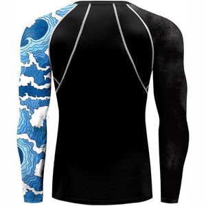 Rashguard MMA très vendu, vêtements de sport de haute qualité, rashguard MMA en spandex et polyester, service OEM, personnalisable - Product Image 3