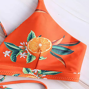 Conjunto de Bikini Bandeau de Spandex y Poliéster Personalizado OEM, Traje de Baño Transpirable sin Costuras con Push-Up, Logotipo Frontal, Diseño de Patrón Sólido, Tallas Grandes - Product Image 3