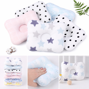 Baby Pillow With Star Pattern Memory Foam Anti-Dust Mite Organic Cotton All-Season Simple Style - Product Image 3